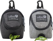 Zaino per cani 2 in 1 con sacchetto integrato per escrementi - adatto per allenamento e passeggiate - colore grigio - nero .