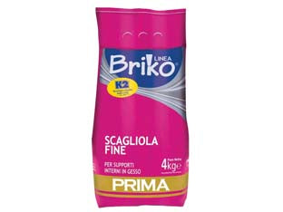 K2 LINEA BRIKO SCAGLIOLA FINE BIANCA IN POLVERE- - Kg.4 in busta - 4 pezzi K2