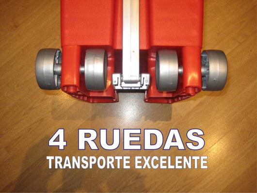 BIDONE BIGTATA CON RUOTE E PEDALE LT.80  cm.39x50x81h.  rosso    ICS