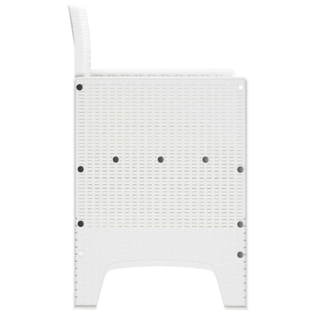 Sedia da Giardino 2 pcs Bianco 53 x 49 x 85 cm Polipropilene 847459