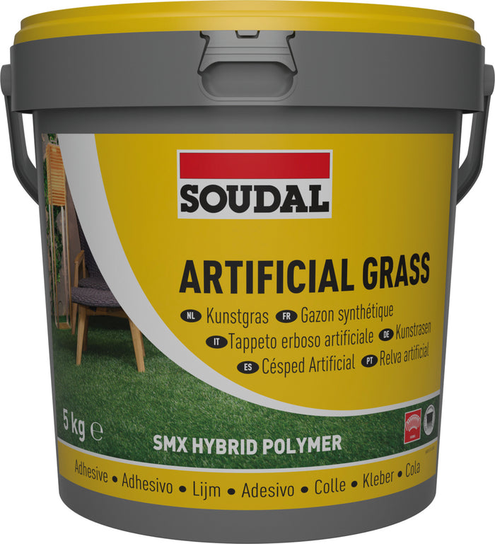 Soudal ADESIVO PER TAPPETI ERBA ARTIFICIALE ''ARTIFICIAL GRASS'' Kg. 5 , col. Verde