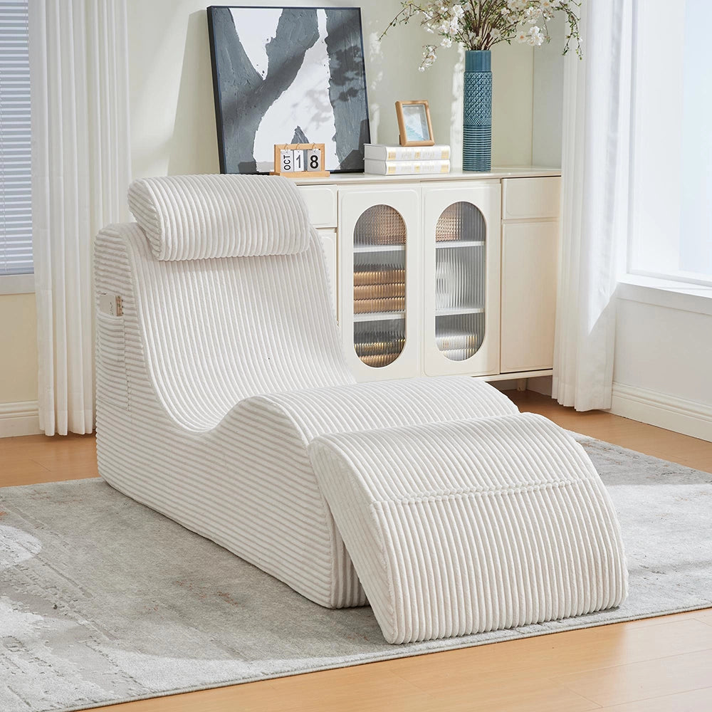 Poltrona relax moderna - Xylo - Design unico, ergonomica, schiuma elastica, cuscino removibile, tasca laterale