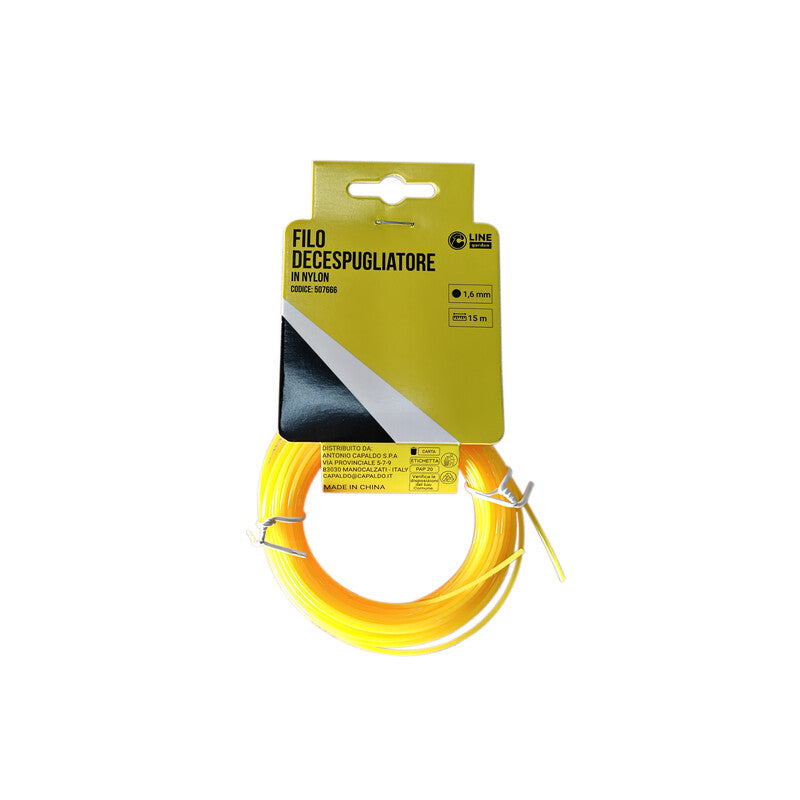 C FILO DECESPUGLIATORE TONDO YELLOW-R MM1.6X15MT- 1,0 pz