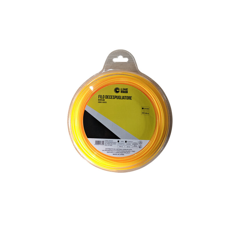 C FILO DECESPUGLIATORE TONDO YELLOW-R MM2.4X100MT- 1,0 pz
