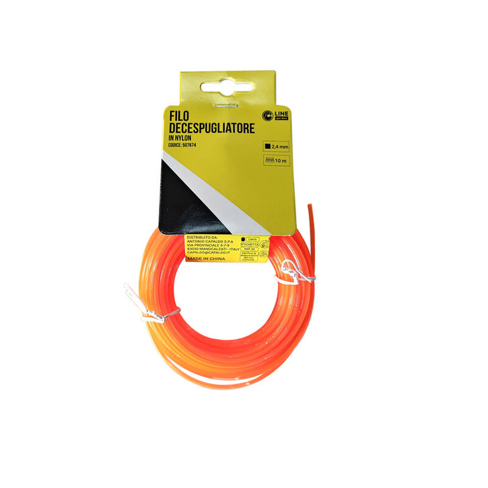 C FILO DECESPUGLIATORE QUADRO ORANGE-S MM2.4X10MT- 1,0 pz