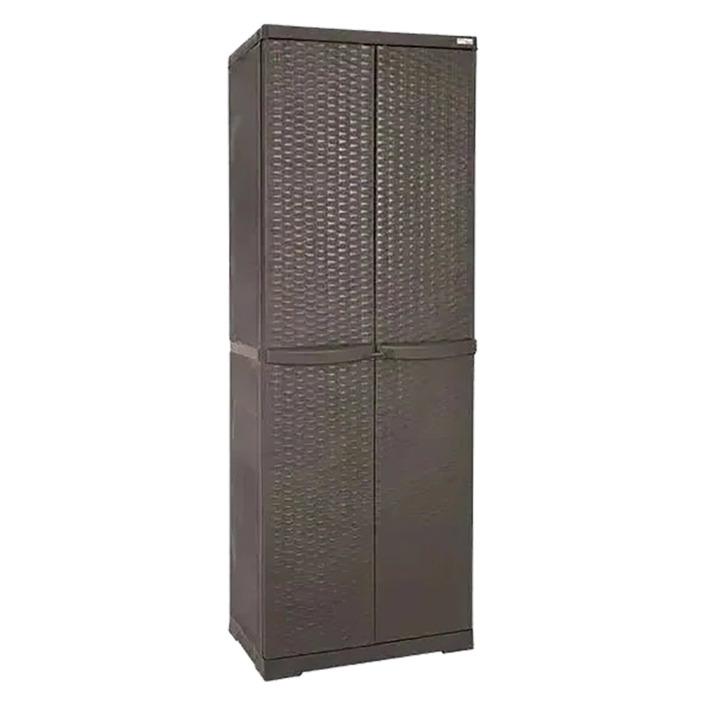 ARMADIO ALTO 'RATTAN WENGE' cm 65x P 45x H 178  - TRIOPLAST