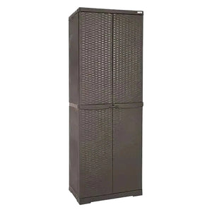 ARMADIO ALTO 'RATTAN WENGE' cm 65x P 45x H 178  - TRIOPLAST