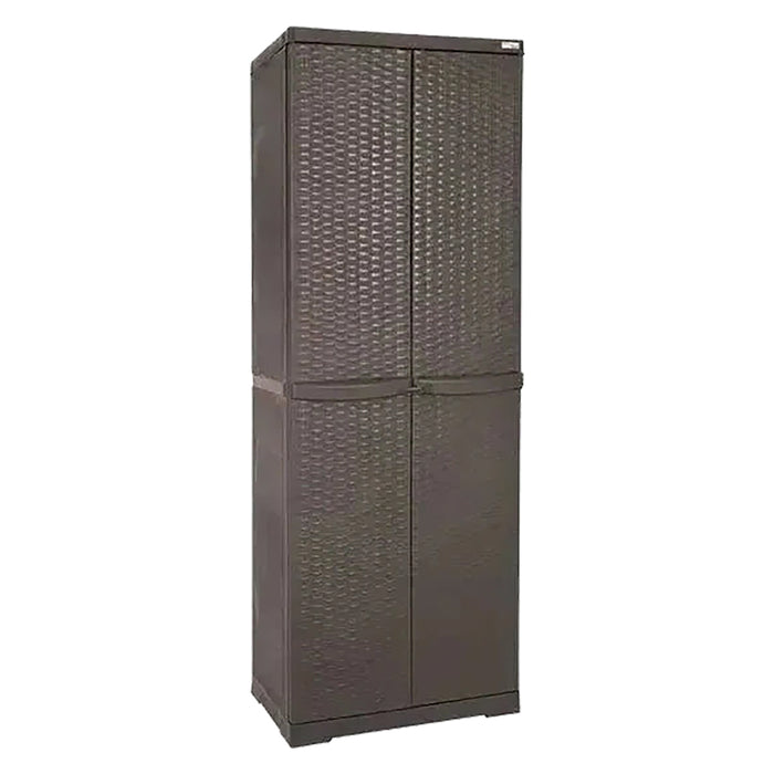 ARMADIO ALTO 'RATTAN WENGE' cm 65x P 45x H 178  - TRIOPLAST