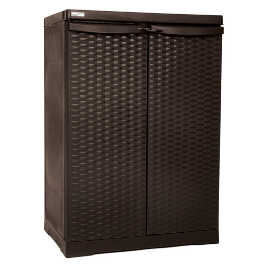 ARMADIO BASSO 'RATTAN WENGE' cm L 65x P 45x H 91  - TRIOPLAST