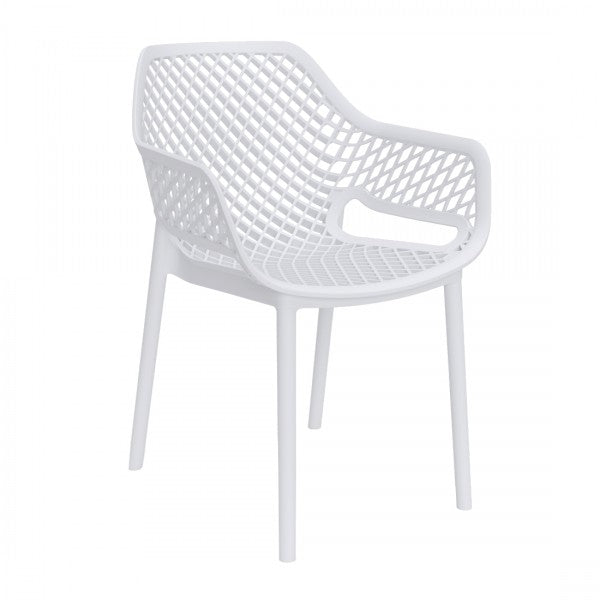 SEDIA IN POLIPROPILENE 'ARIA ARMCHAIR' bianco  - BICA