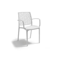 SEDIA IN POLIPROPILENE 'NINFA ARMCHAIR' bianco  - BICA