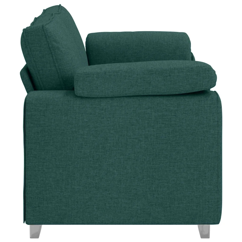 Divano a due posti Verde Scuro 180 cm Tessuto 4105232