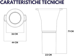 TRAMOGGIA X RIEMPIMENTO SACCHI  CM 22X71 BOCCA CM 36