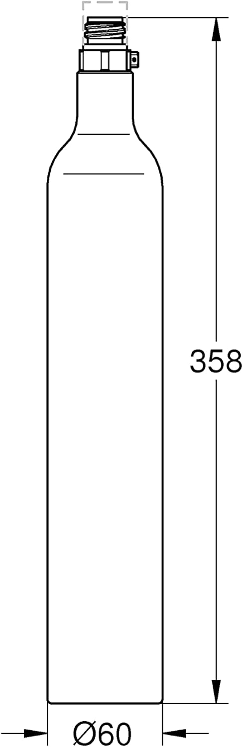 BOMBOLA CO2 GROHE BLUE DA 425GR- 425 gr- GROHE- pezzi 1