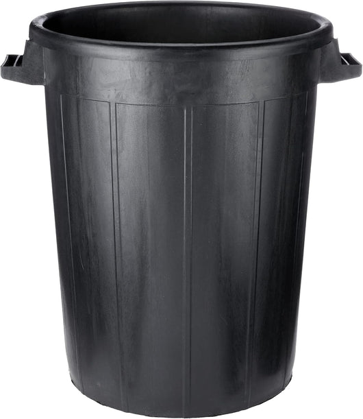 BIDONE IMMONDIZIA SOVRAPPONIBILE Lt 100 - Ø 53 x  h 66 cm - nero  - ICS