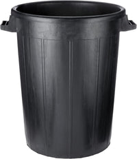 BIDONE IMMONDIZIA SOVRAPPONIBILE Lt 120 - Ø 53 x  h 79 cm - nero  - ICS