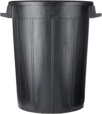 BIDONE IMMONDIZIA SOVRAPPONIBILE Lt 50 - Ø 41 x  h 49 cm - nero  - ICS