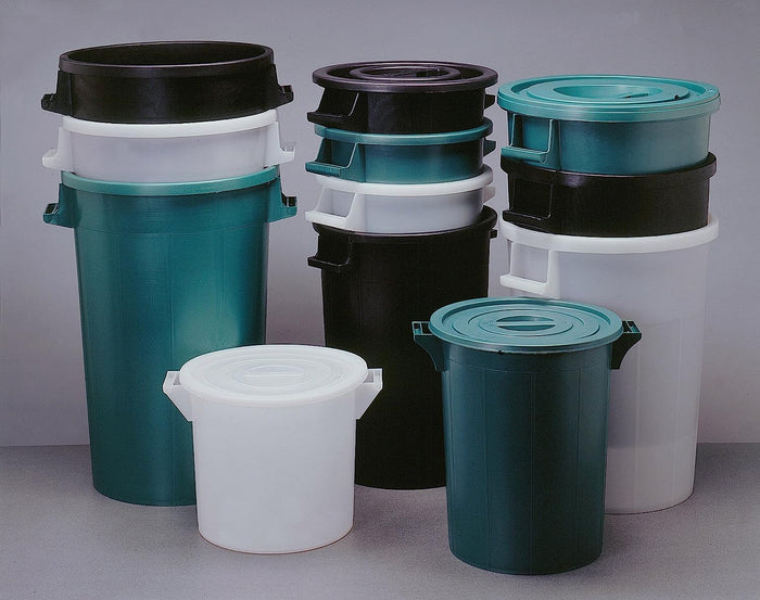 BIDONE IMMONDIZIA SOVRAPPONIBILE Lt 100 - Ø 53 x  h 66 cm - verde  - ICS