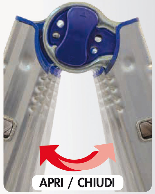 Facal SCALA TELESCOPICA IN ALLUMINIO BRIKOBLU Gradini NÂ°6+6 H max cm. 570