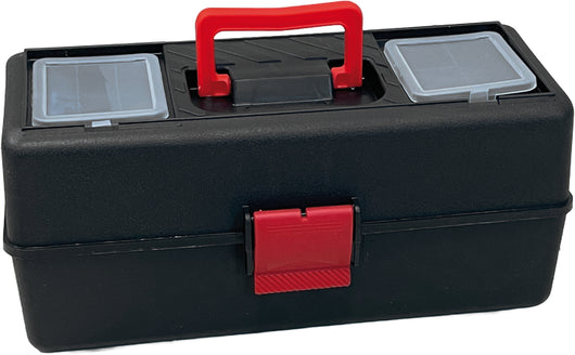 CASSETTA PORTAUTENSILI 2 RIPIANI PER PESCA cm. 33,5x15x14,5 h