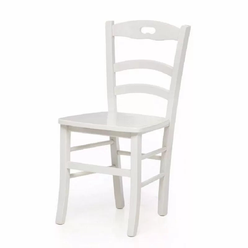 Set 2 sedie shabby impugnatura legno laccato bianco (1002) - Mobili 2G