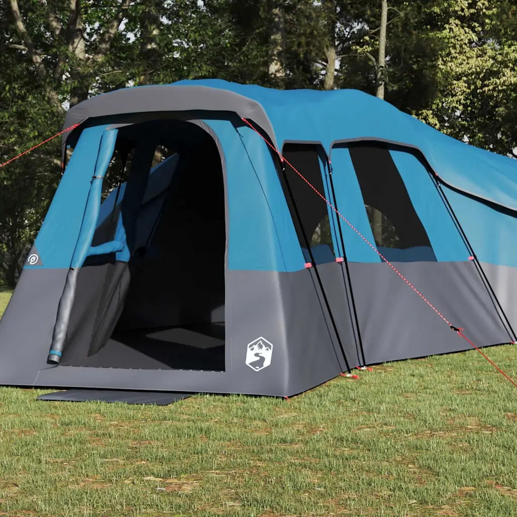 Tenda Familiare con tetto-Tenda da campeggio Blu 762 x 655 x 218 cm taffet¨¤