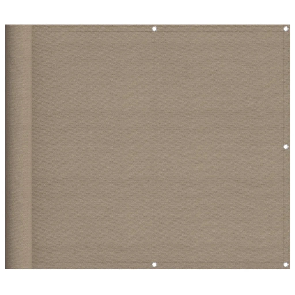 Paravento da Balcone Tortora 90x1000 cm 100% Poliestere Oxford