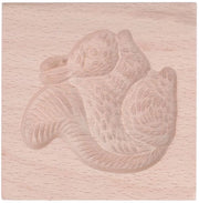 Forma di biscotto progettata come scoiattolo - legno di betulla - riutilizzabile - accessori da cucina - utensile DIY - sostenibile e liscio - forma per la cottura