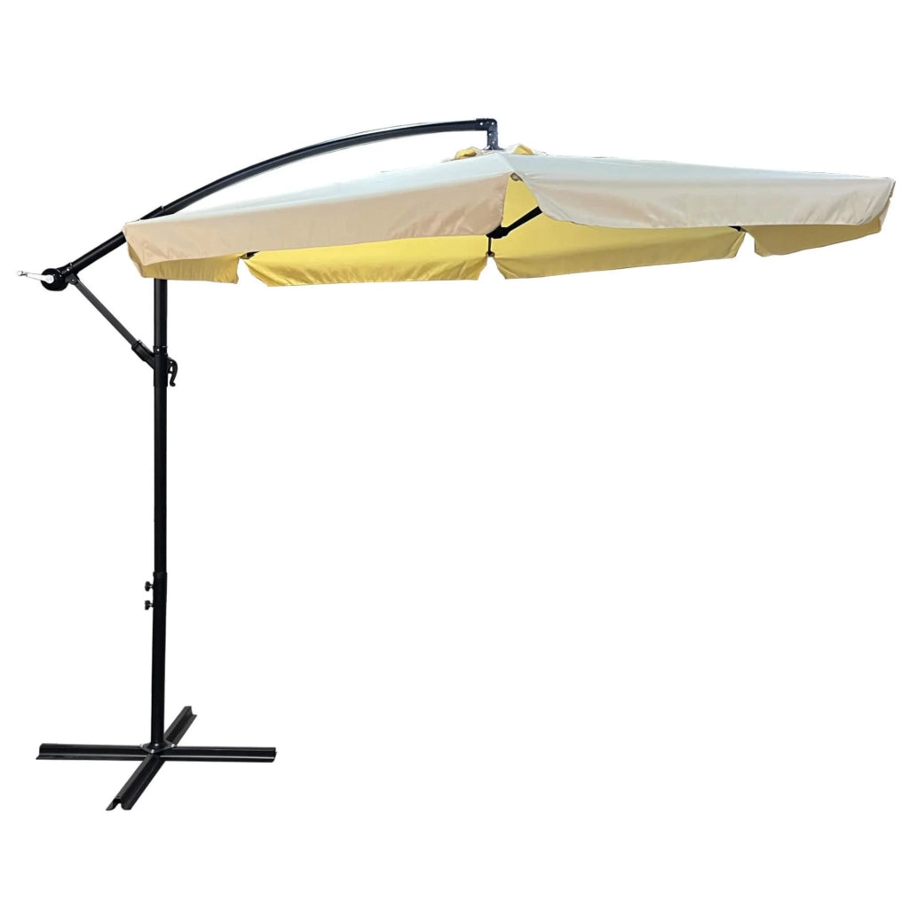 Ombrellone da giardino ASTER con protezione UV in colore beige peso 12,1 kg dimensioni 300x300x45 cm