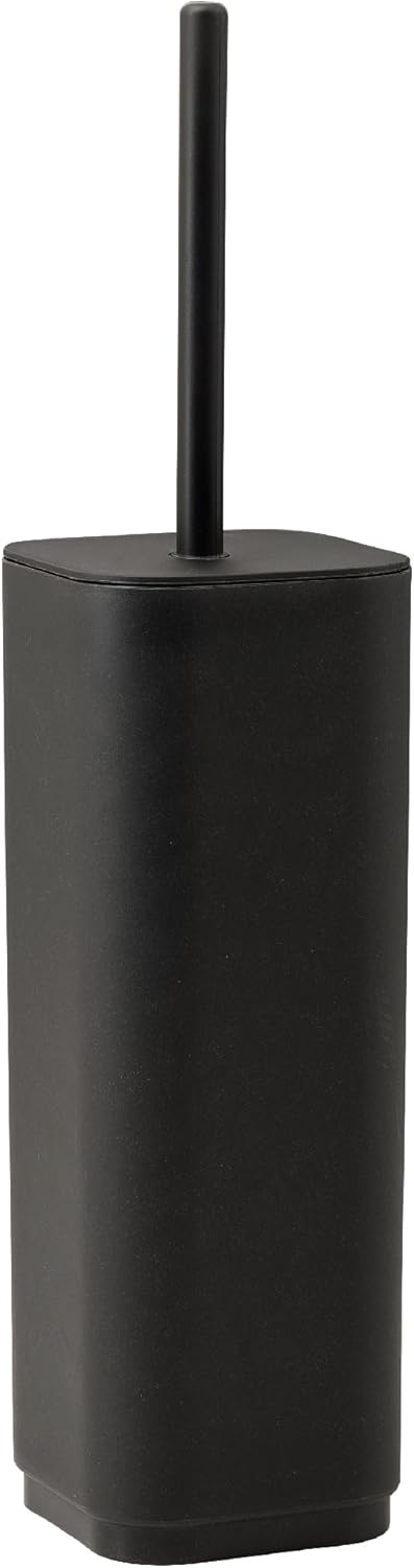 PORTA SCOPINO WC DA APPOGGIO IN RESINE TERMOPLASTICHE RICICLATE MODELLO EKOPLA' - DIM. CM (LXPXH): 9X9X38,8 - NERO  - GDY