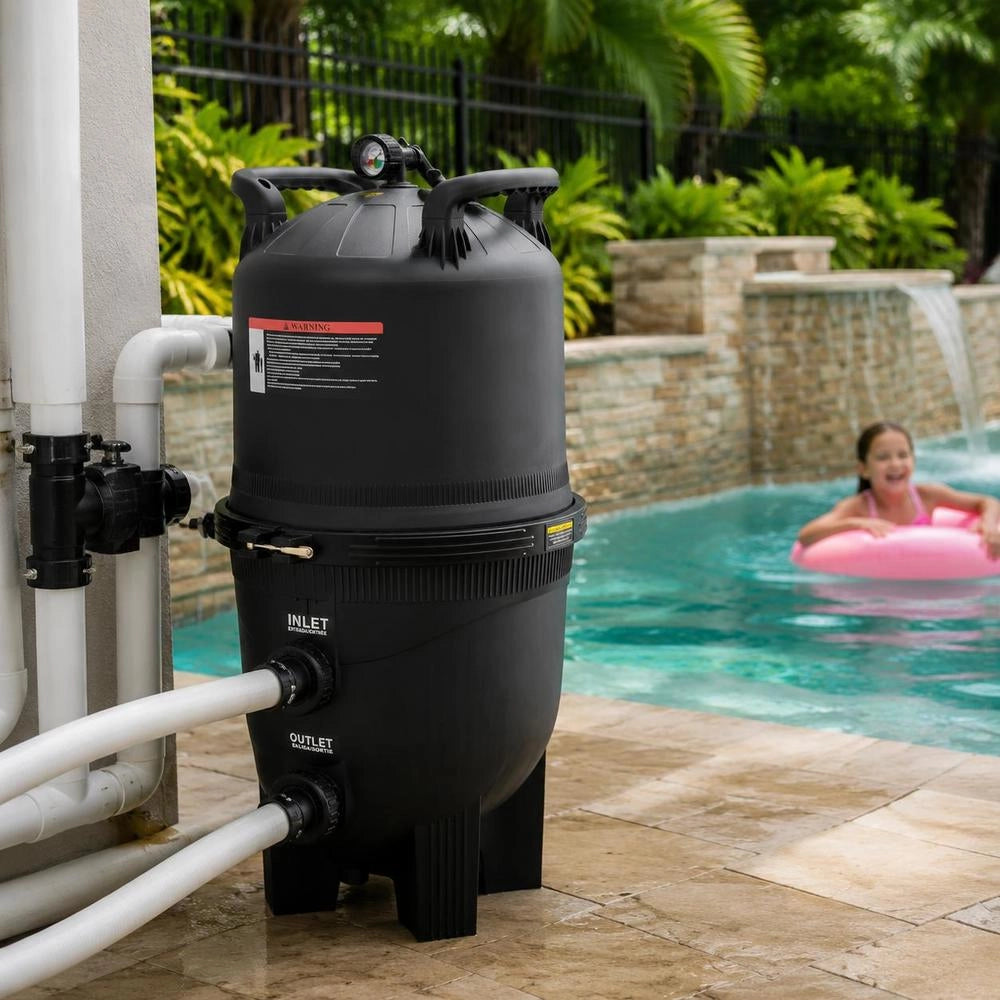 Cartridge Pool Filter, 30 M² Filter Area, Built-in Pool Filter, Above-ground Swimming Pool Filtration System With Upgraded Filter And Leak-proof, For Whirlpools, Spas, Inflatable Pools