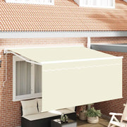 Tenda Retrattile Crema 300 x 200 cm Poliestere e Alluminio 3329494