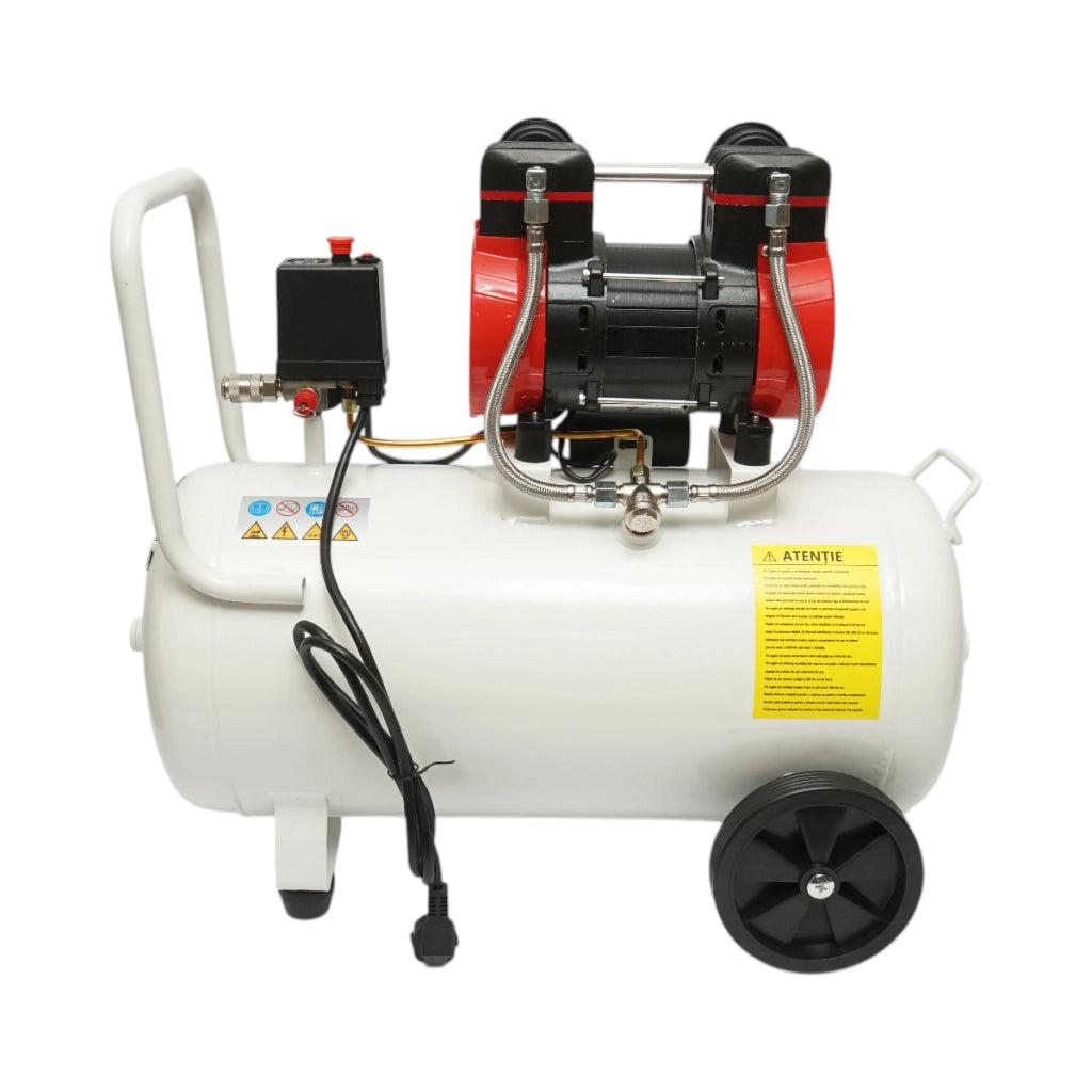 Compressore d'aria da 50 l, motore a 2 cilindri da 1,5 kW/2,1 CV, pressione massima 8 bar, volume d'aria aspirata 155 l/min Breckner Germany