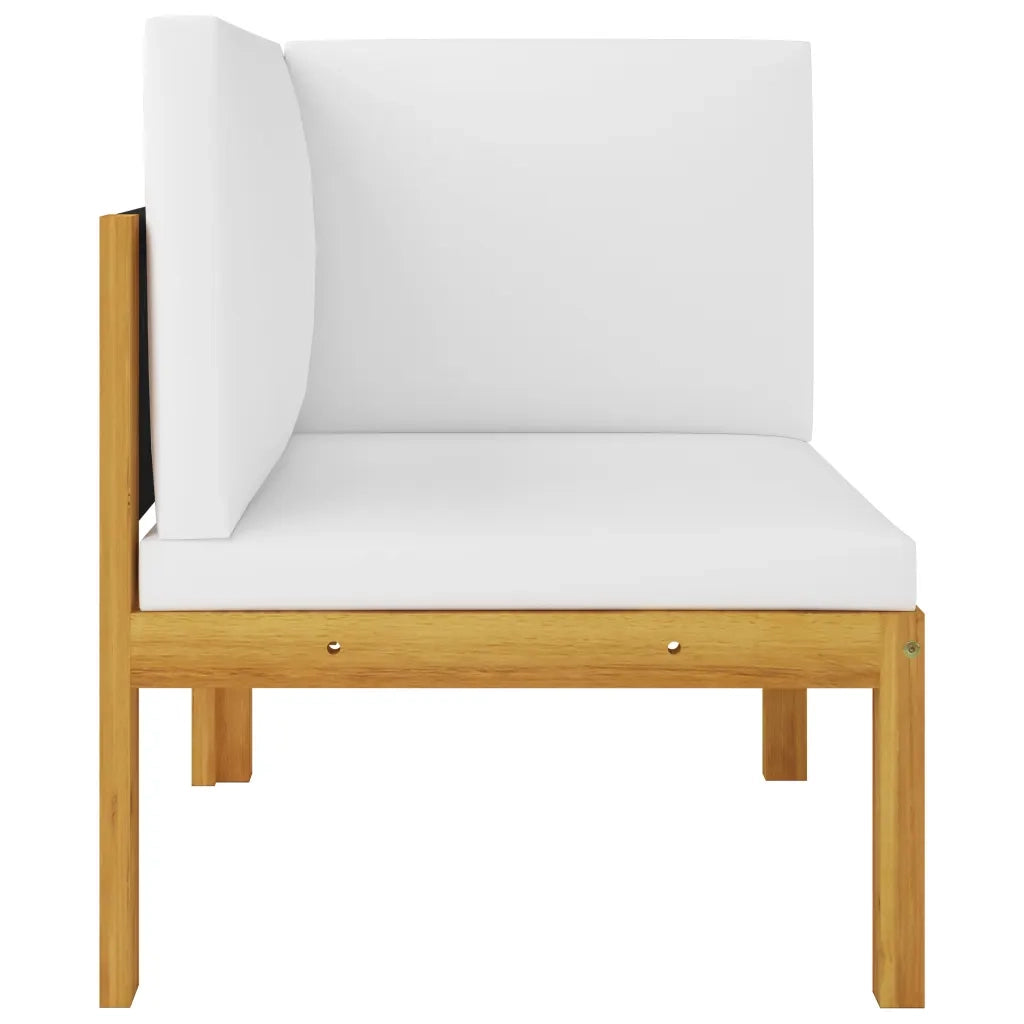 Panchina da Giardino a 2 Posti con Cuscini in Legno di Acacia cod mxl 44353