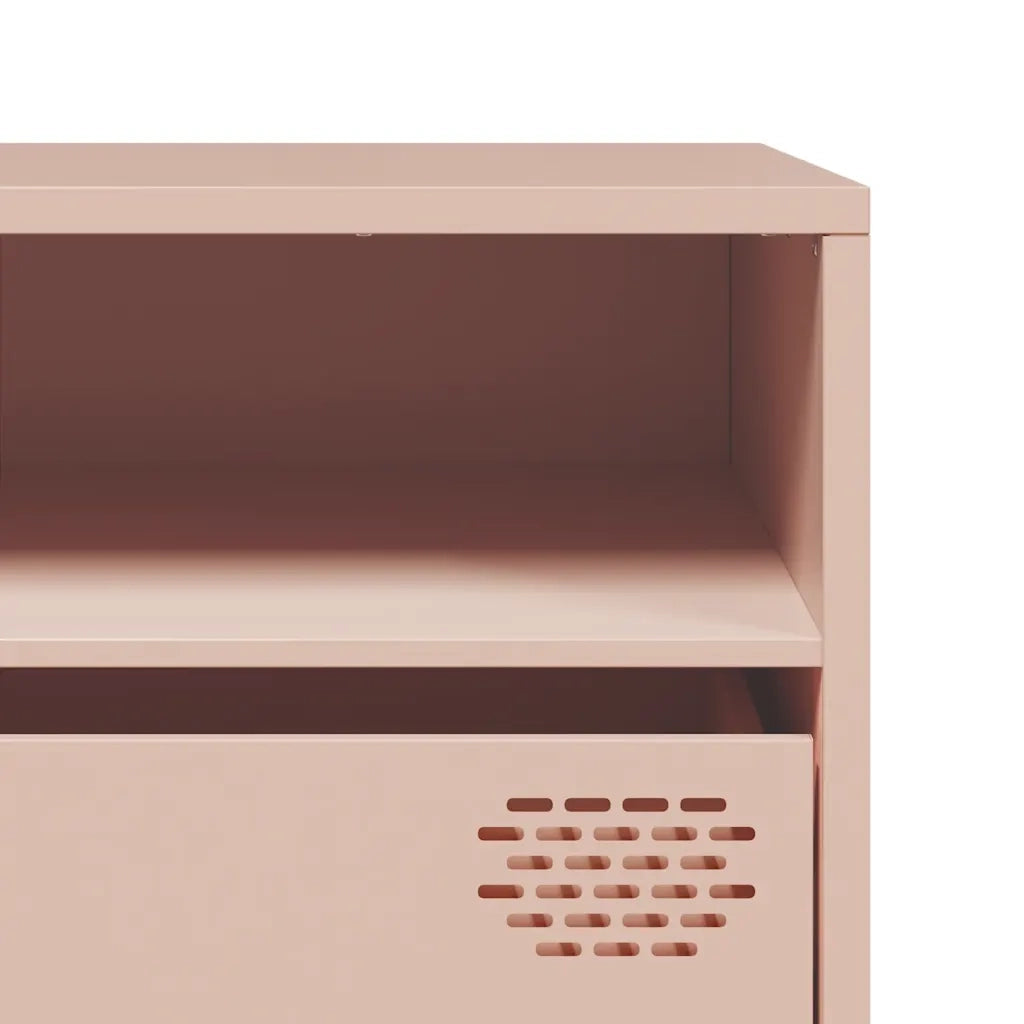 Mobile TV Rosa 202x39x43,5 cm in Acciaio Laminato a Freddo 851347