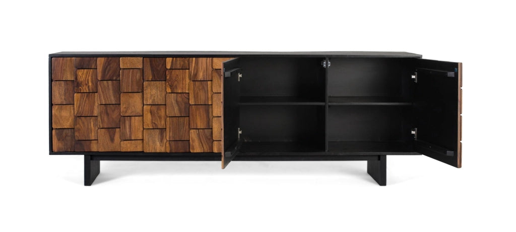 Credenza a quattro ante in legno di sheesam