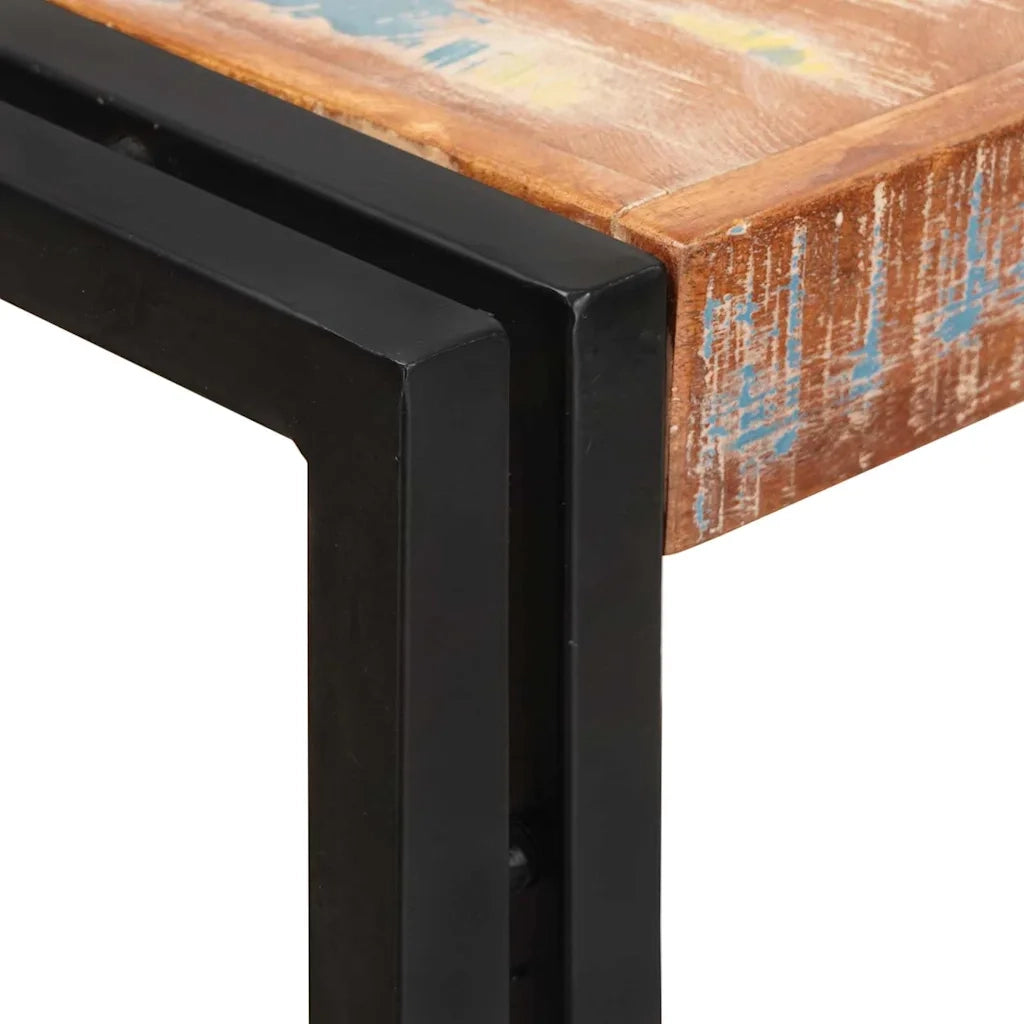 Libreria con Porte-Scaffale per Libri-Mobile di Stoccaggio Marrone Legno Recuperato Massello e Metallo