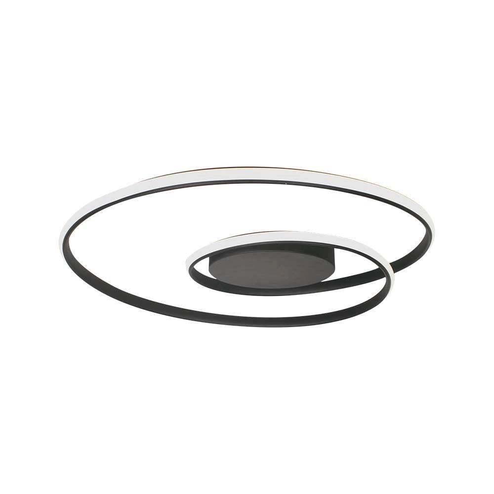 Plafoniera LED nera 62cm 48W 3000K dimmer V-TAC VT-7911