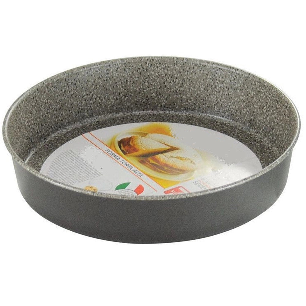 Trade Shop - Teglia Stampo Forma Torta Alta Tondo Da Forno Antiaderente Antigraffio ø26cm 037142m -