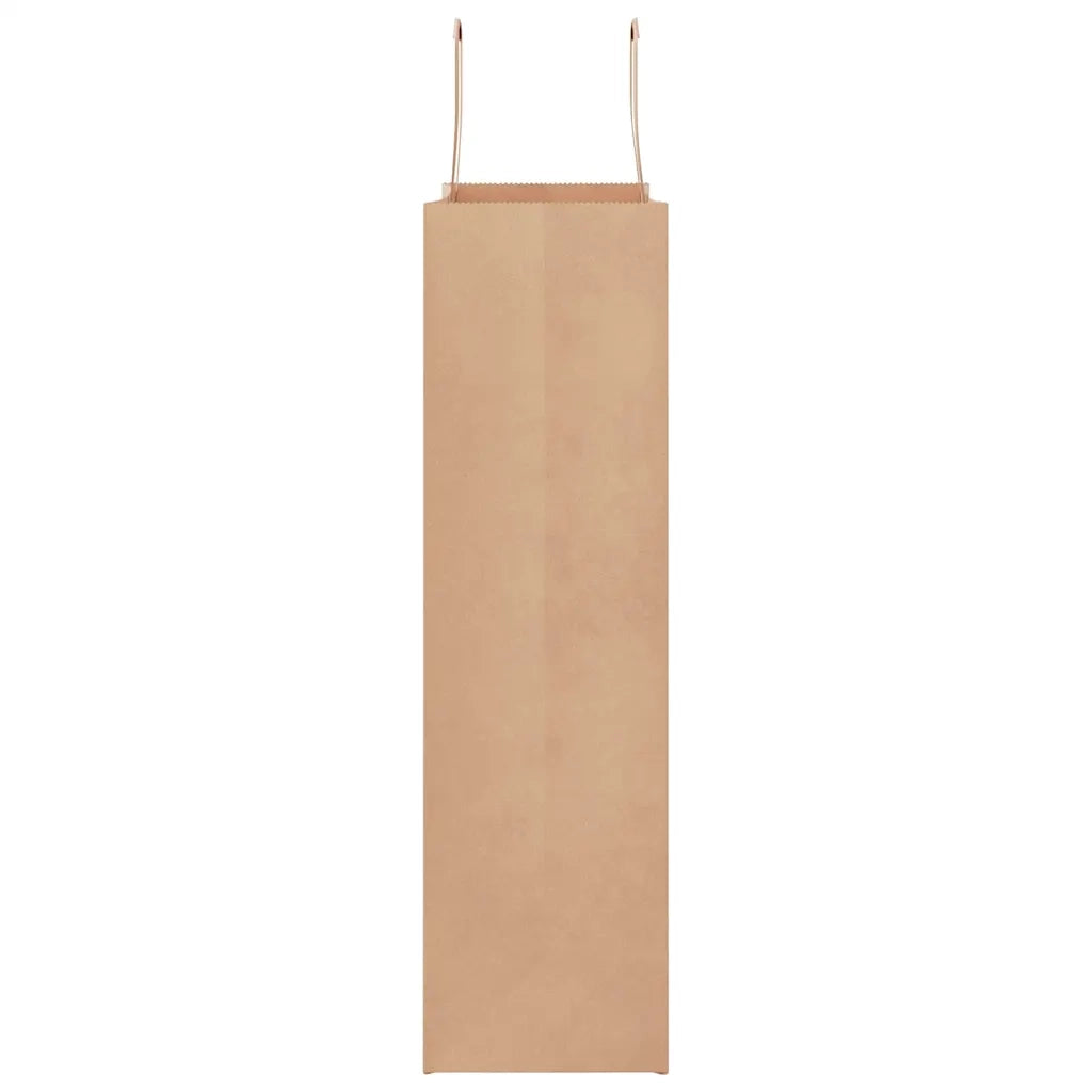 Sacchetti di Carta 50 pz con Manici Marrone 32x12x42 cm