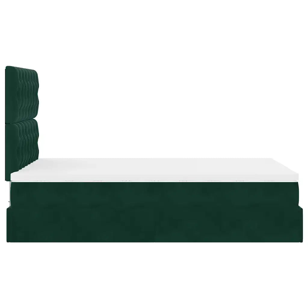 Struttura Letto Pouf con Materassi 120x200 cm Velluto 3314387