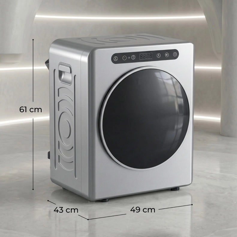 Asciugatrice a evacuazione compatta 5 kg 1000 W argento
