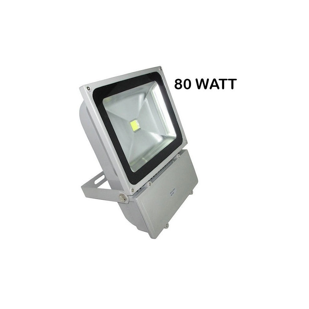 Trade Shop - Faro Led Slim Faretto Ip66 Alta Luminosità Luce Bianca Fredda 10 20 30 50 W -  80 Watt