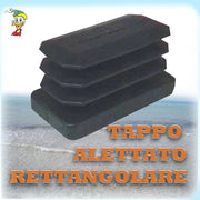 PUNTALE TAPPO DI PROTEZIONE ALETTATO RETTANGOLARE MM. 40X80 PZ. 100