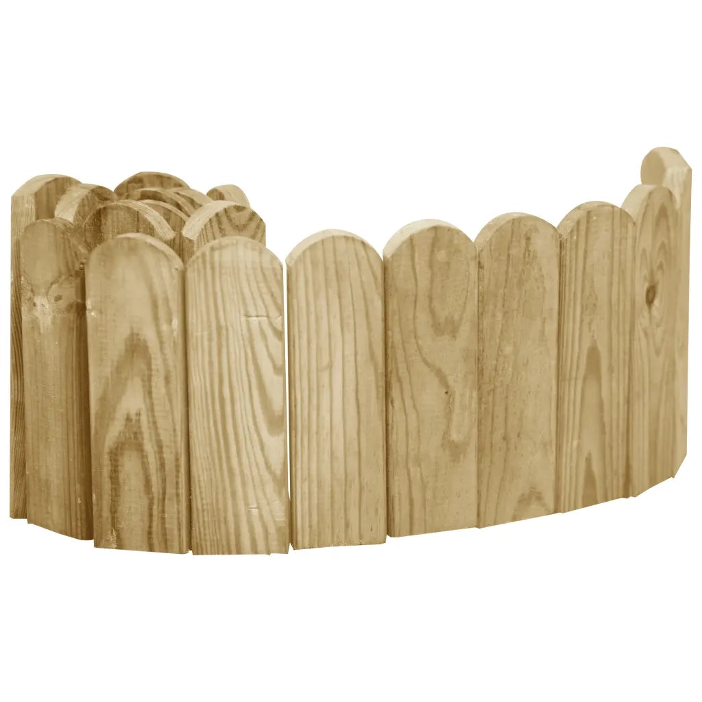 Rotoli di Bordura 2 pz 120 cm in Legno di Pino impregnato 3053642