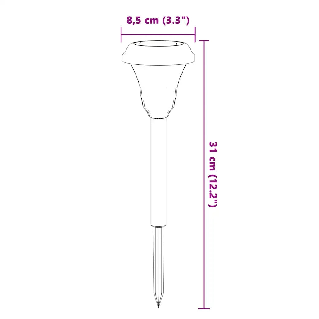 Luci Solari per Percorsi con Picchetti 12 pz Bianche CFW3052794