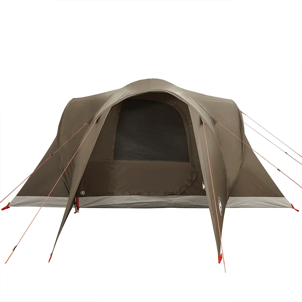 vidaXL Tenda da Campeggio a Cupola per 6 Persone Marrone Impermeabile
