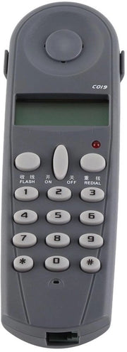 Telefono da Parete con Riduzione Rumore - Ripetizione Ultimo Numero - ABS - Nero - Per Casa/Ufficio