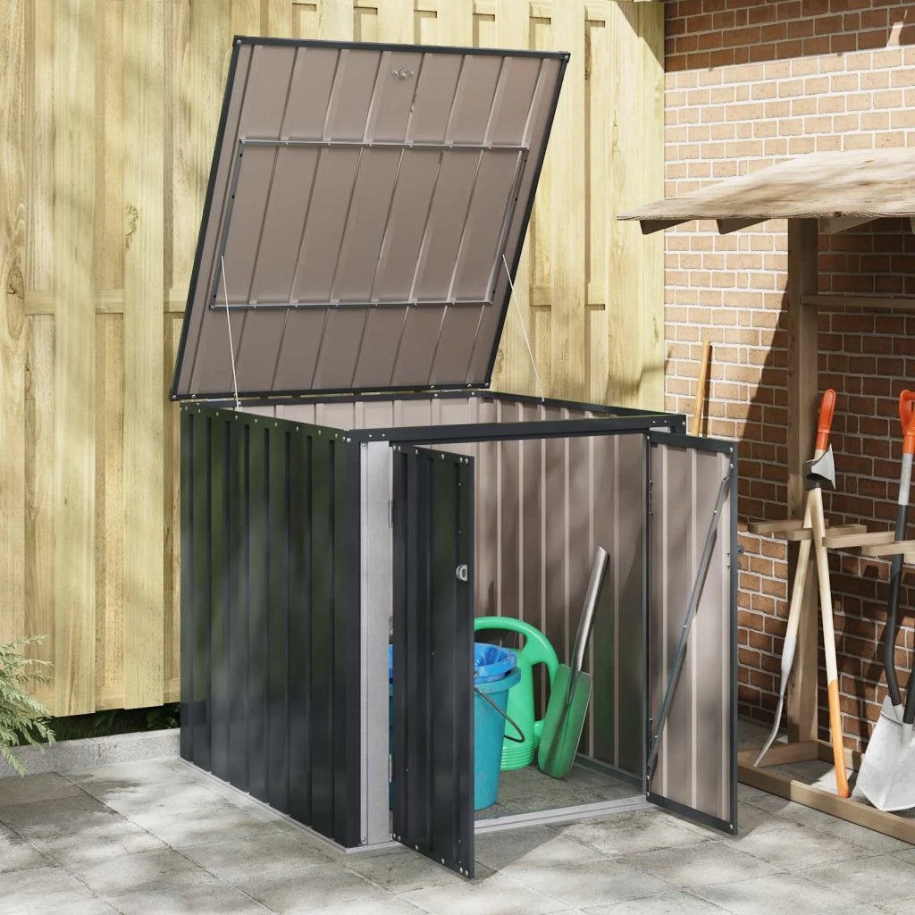 Scatola di Stoccaggio per Giardino Nero 101,5 x 107 x 100 cm