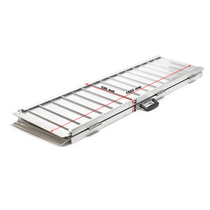 Rampa per sedie a rotelle, pieghevole e portatile, antiscivolo in alluminio 122cm 270kg
